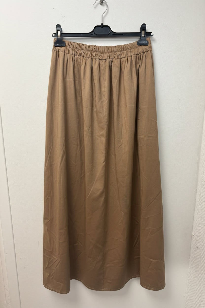Jupe longue fluide taille élastiquée 8053