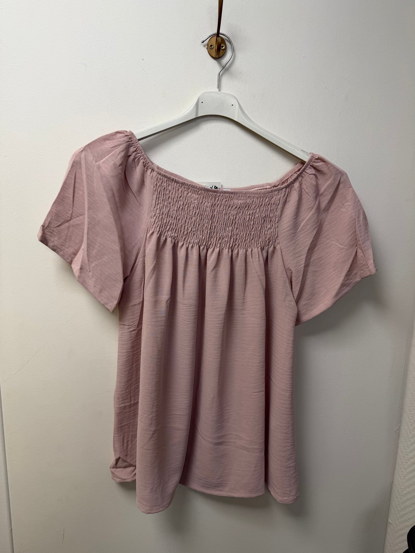 Top col bardot manche courte 7143