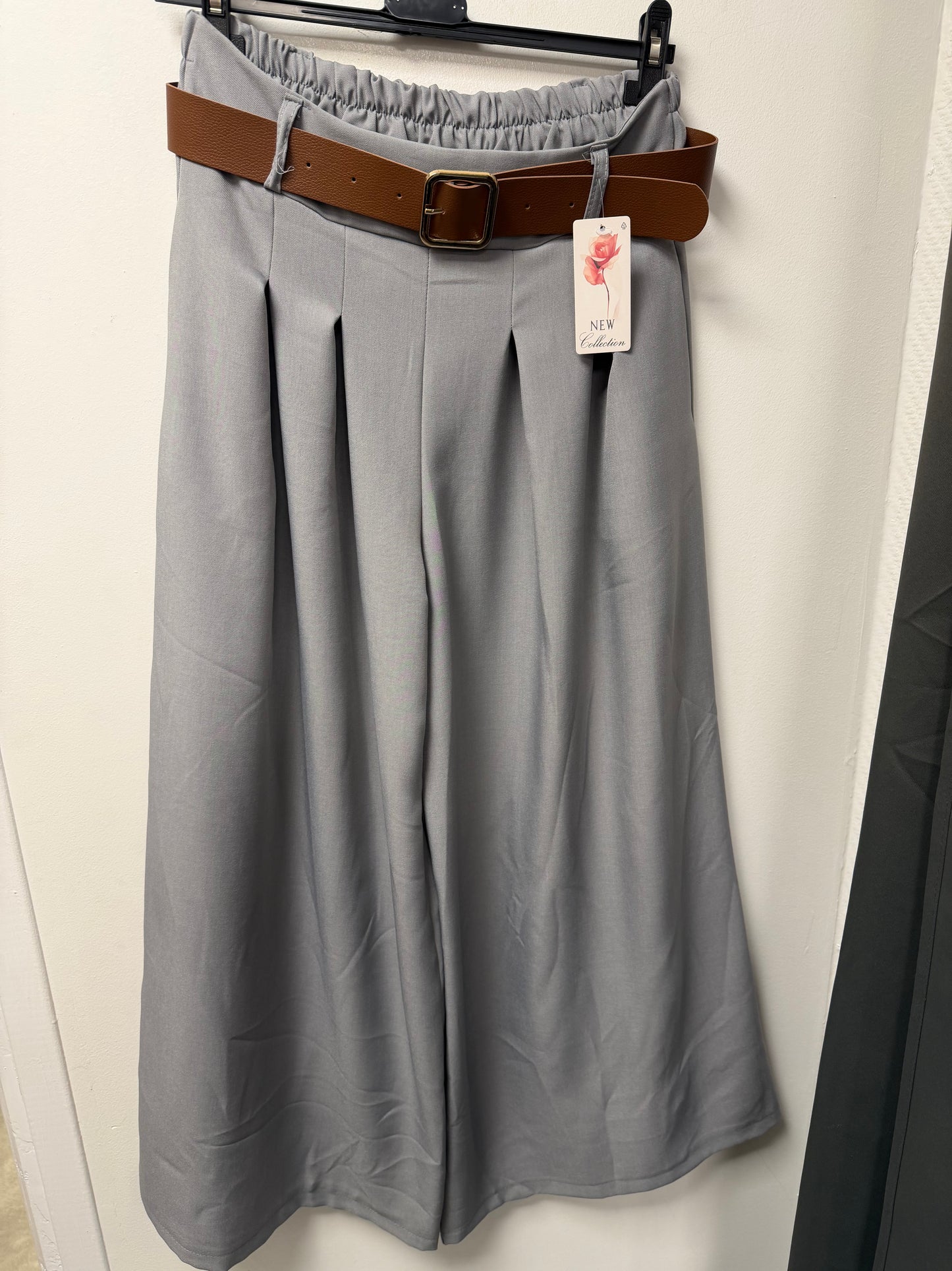 Pantalon Large Fluide à Pinces 16008
