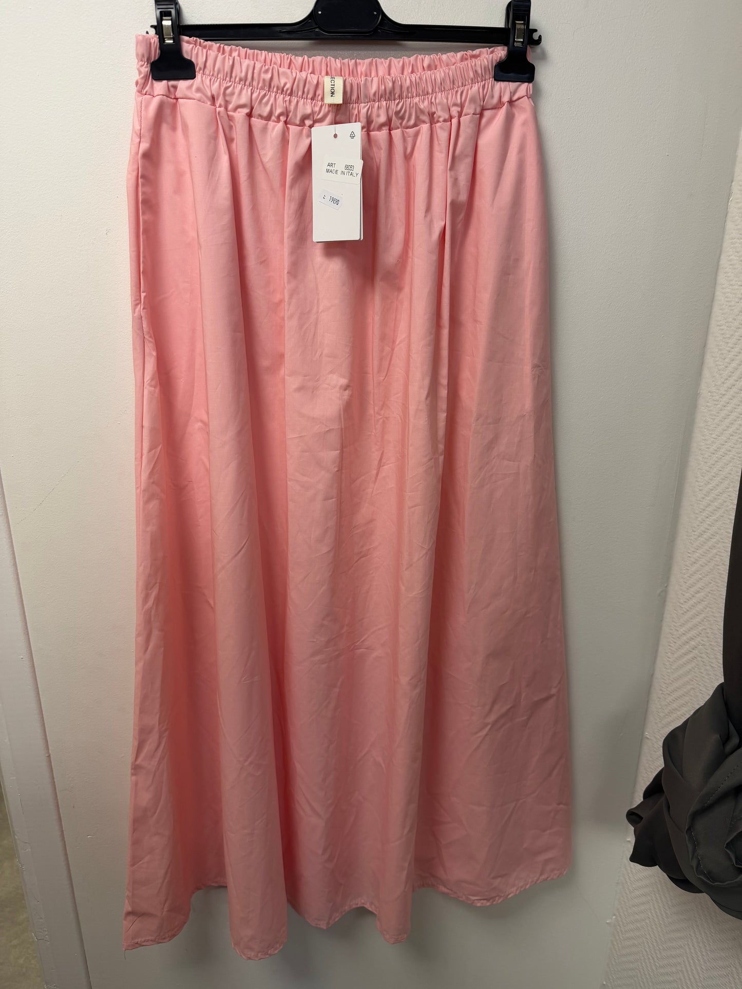 Jupe longue fluide taille élastiquée  8053