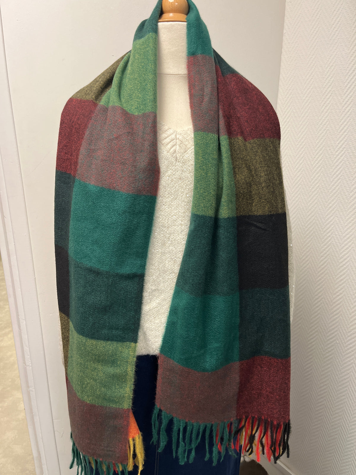 0829 écharpe multicolore