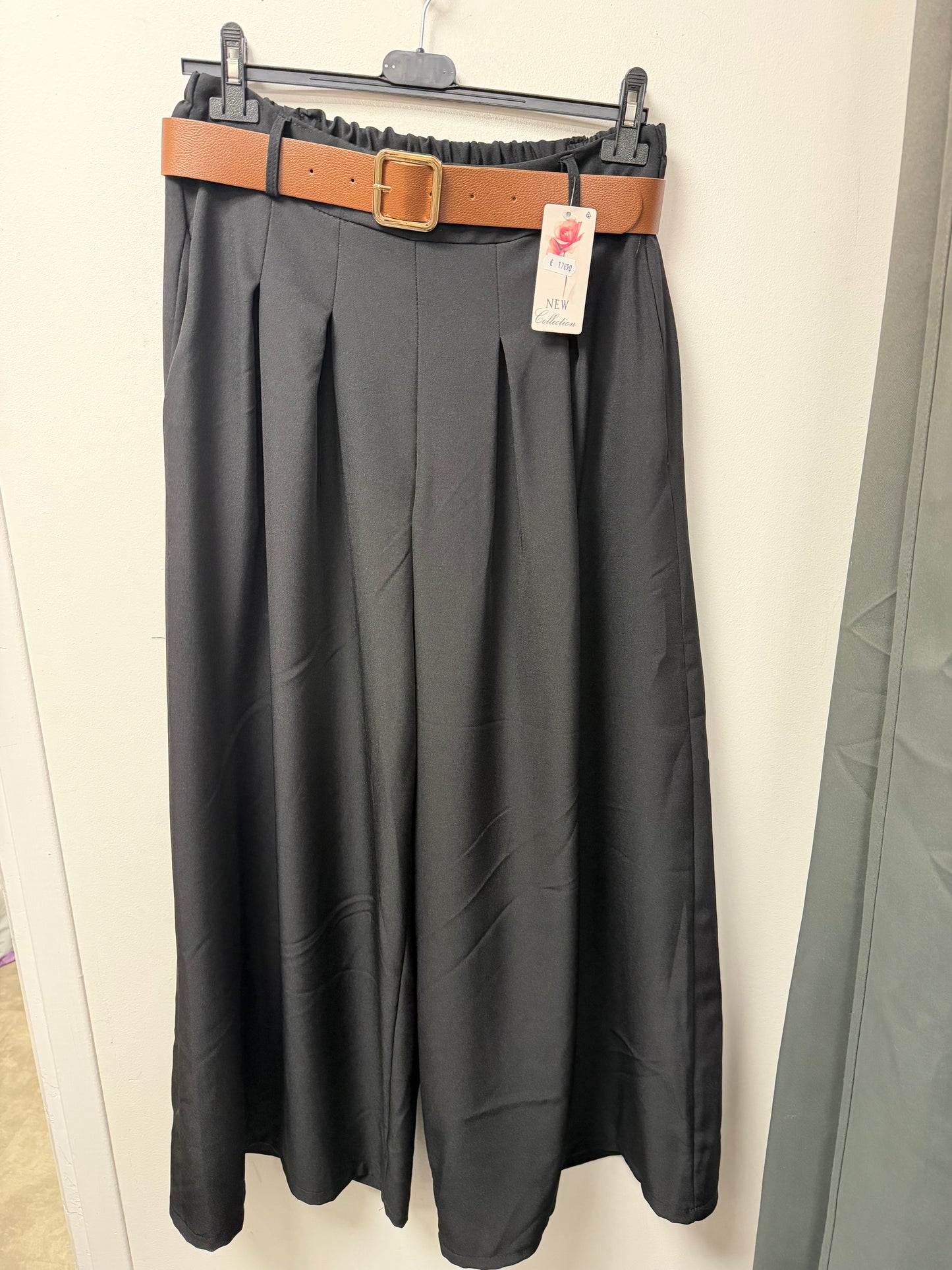 Pantalon Large Fluide à Pinces 16008