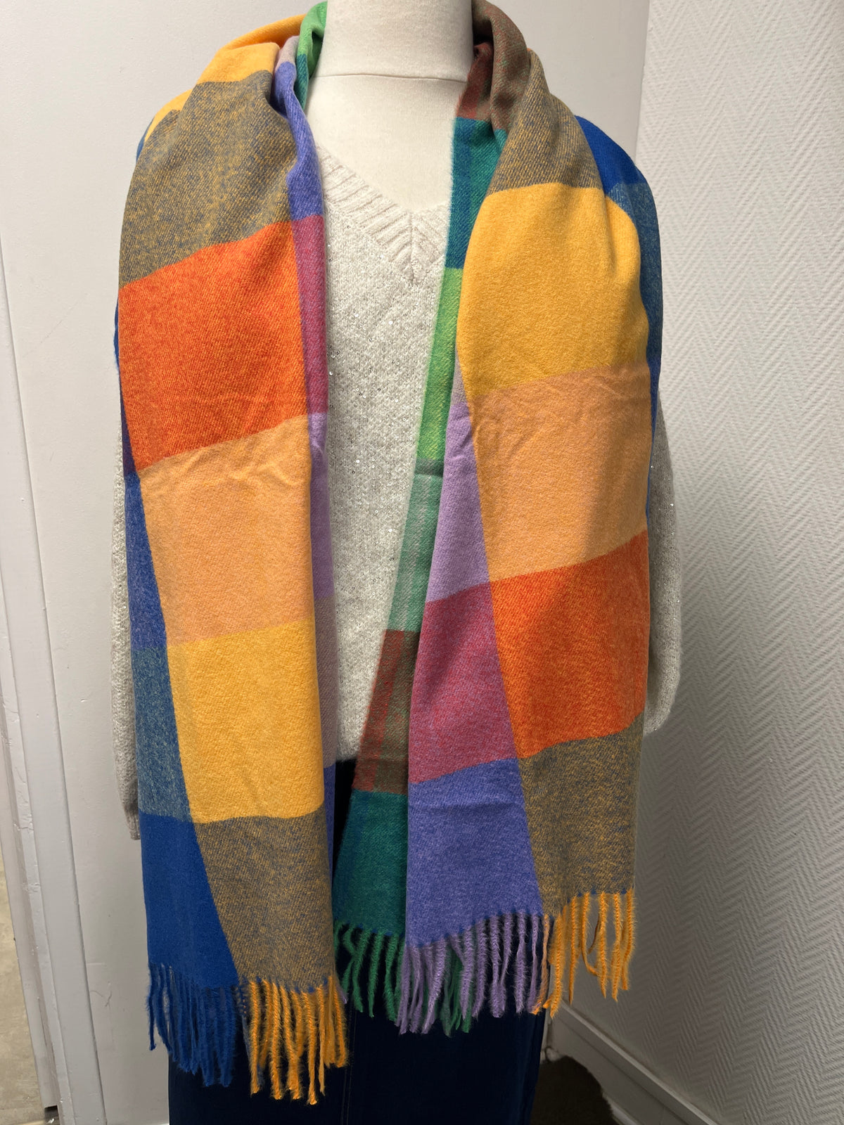 0829 écharpe multicolore