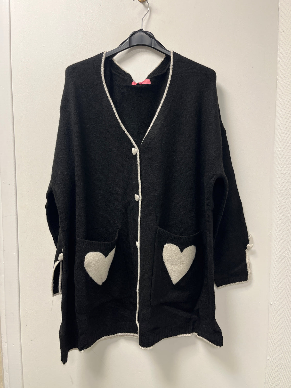6827 pull gilet cœur