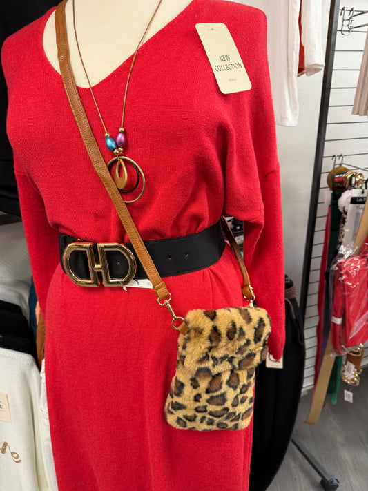 Mini Sac Bandoulière en Fourrure synthétique