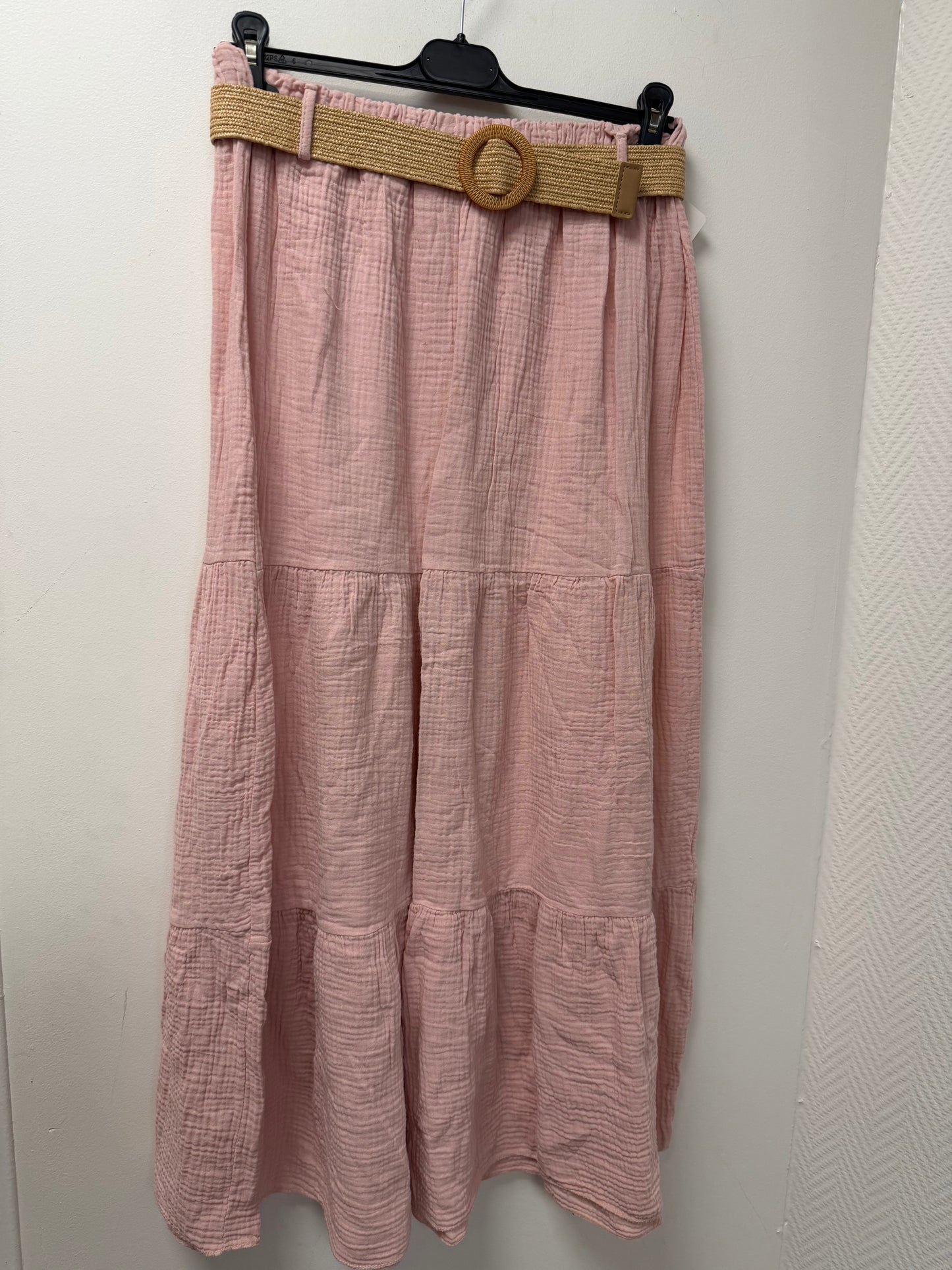 Jupe Longue Rose Bohème – Confort & Féminité 8068