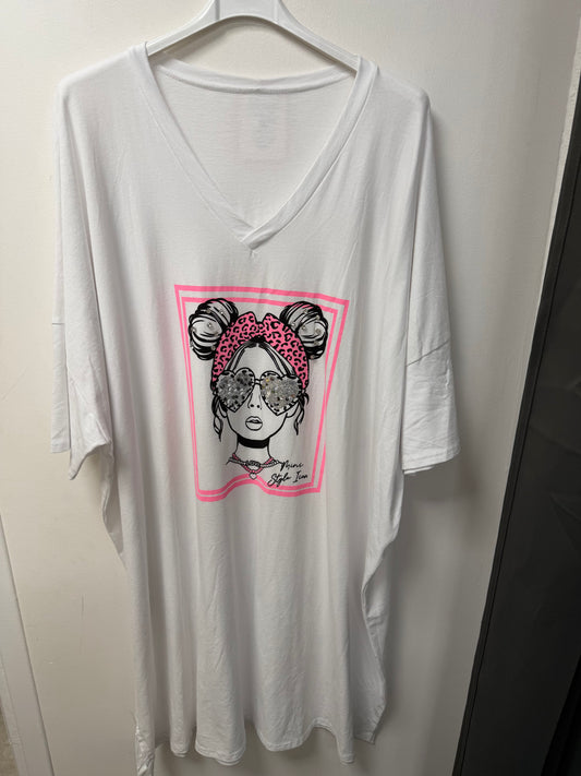 T-shirt oversize imprimé “Mini Style Icon”