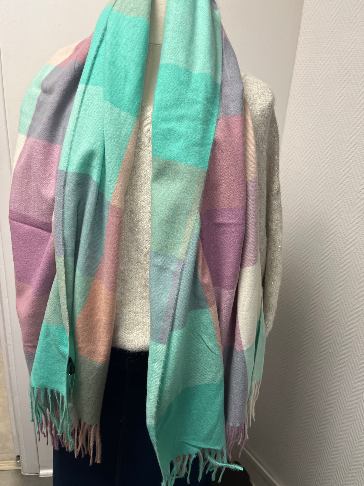 0829 écharpe multicolore