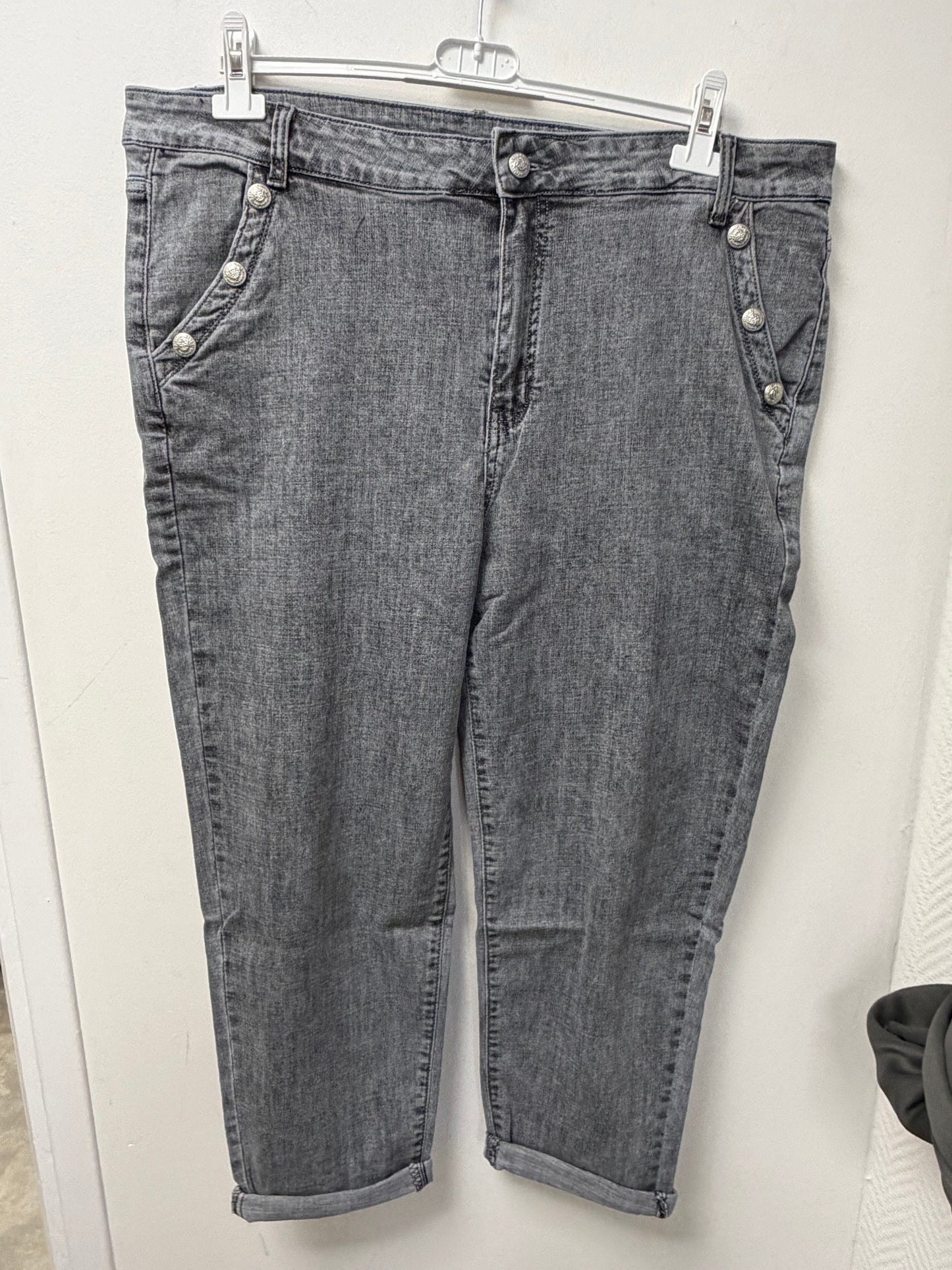 Jeans mom fit délavé W1024