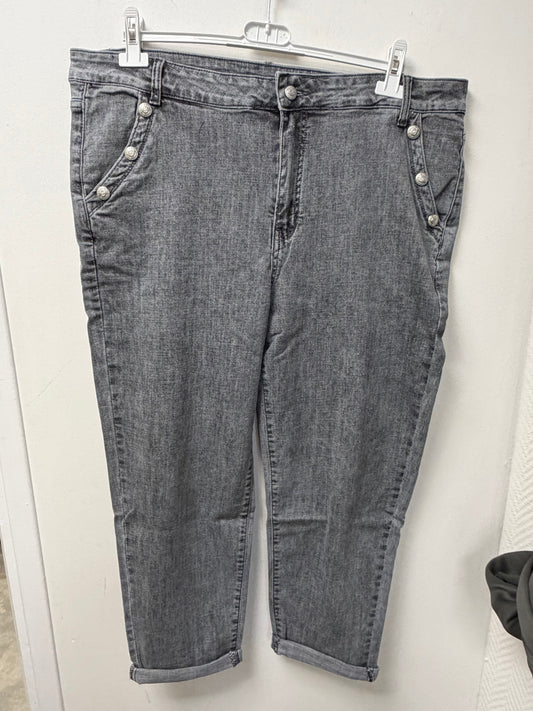 Jeans mom fit délavé W1024