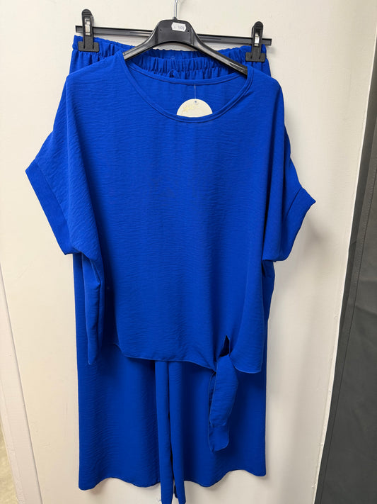Ensemble 2 pièces top noué et pantalon large
