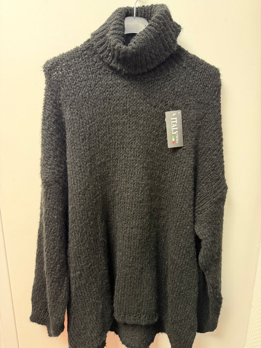 Pull Oversize en Grosse Maille et Col Roulé