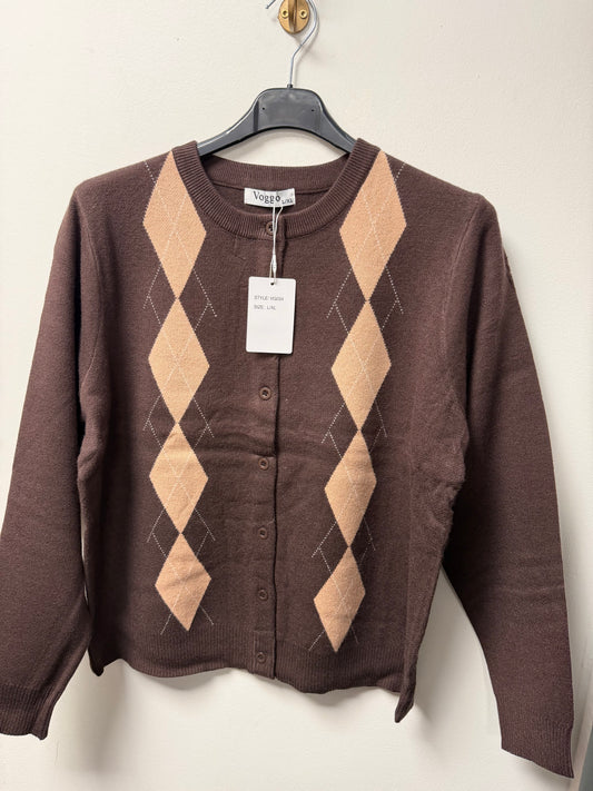 Gilet Cardigan à Losanges VG034