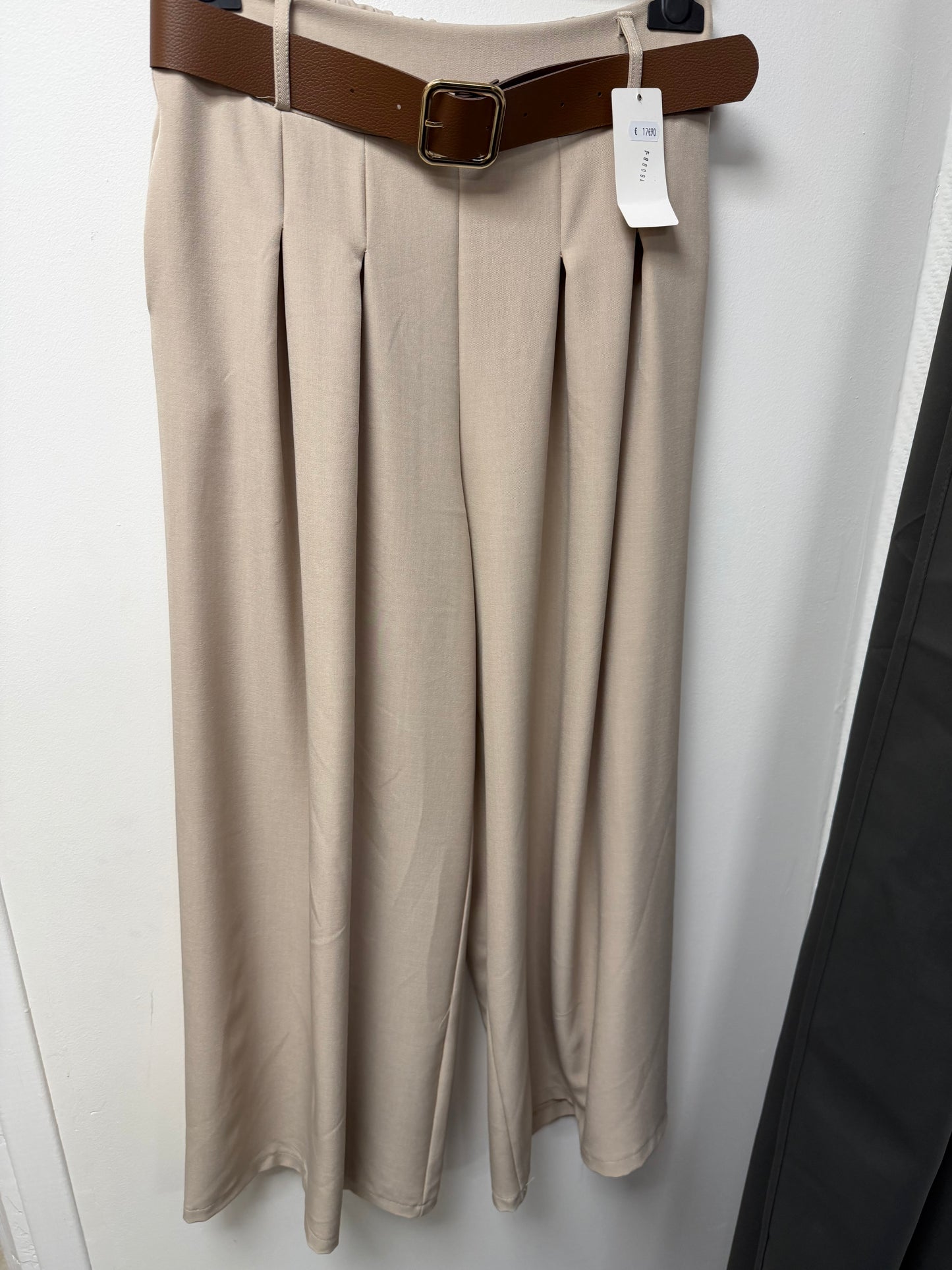 Pantalon Large Fluide à Pinces 16008