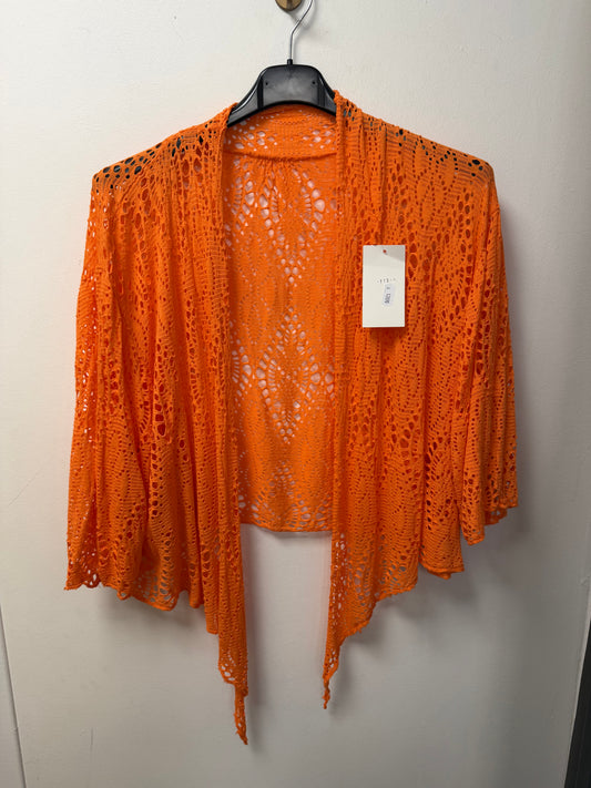 Gilet ouvert en crochet ajouré 773