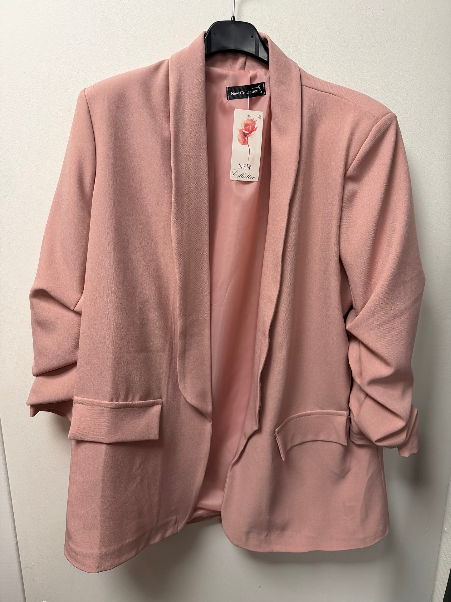 Veste Blazer Fluide à Manches Froncées 26002