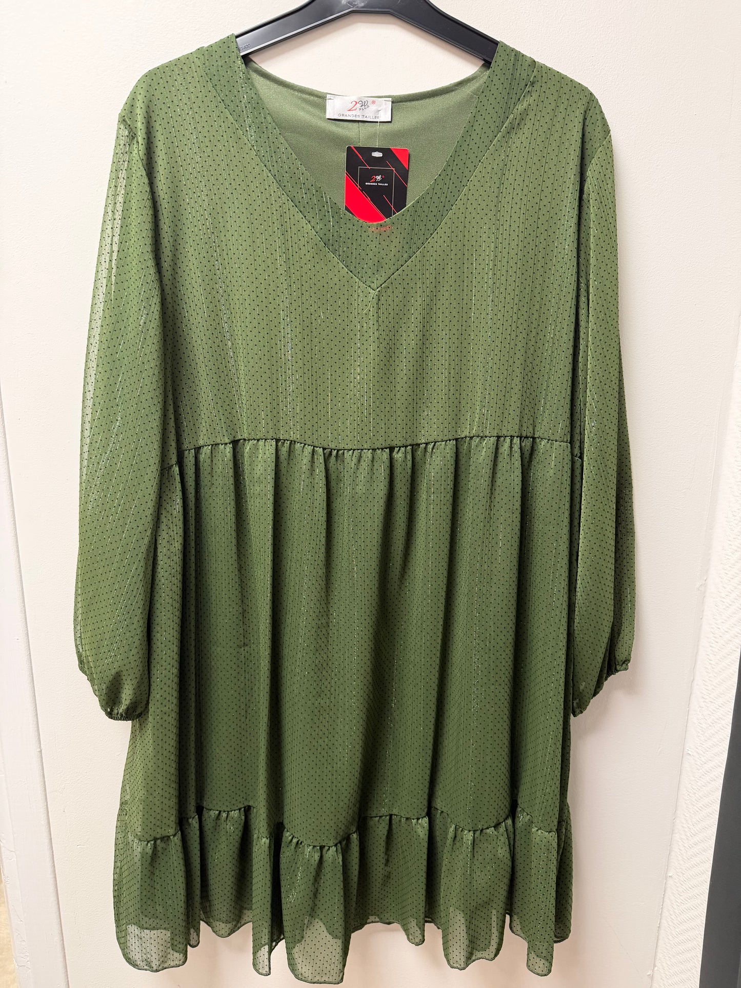 R1707 robe, petits pois