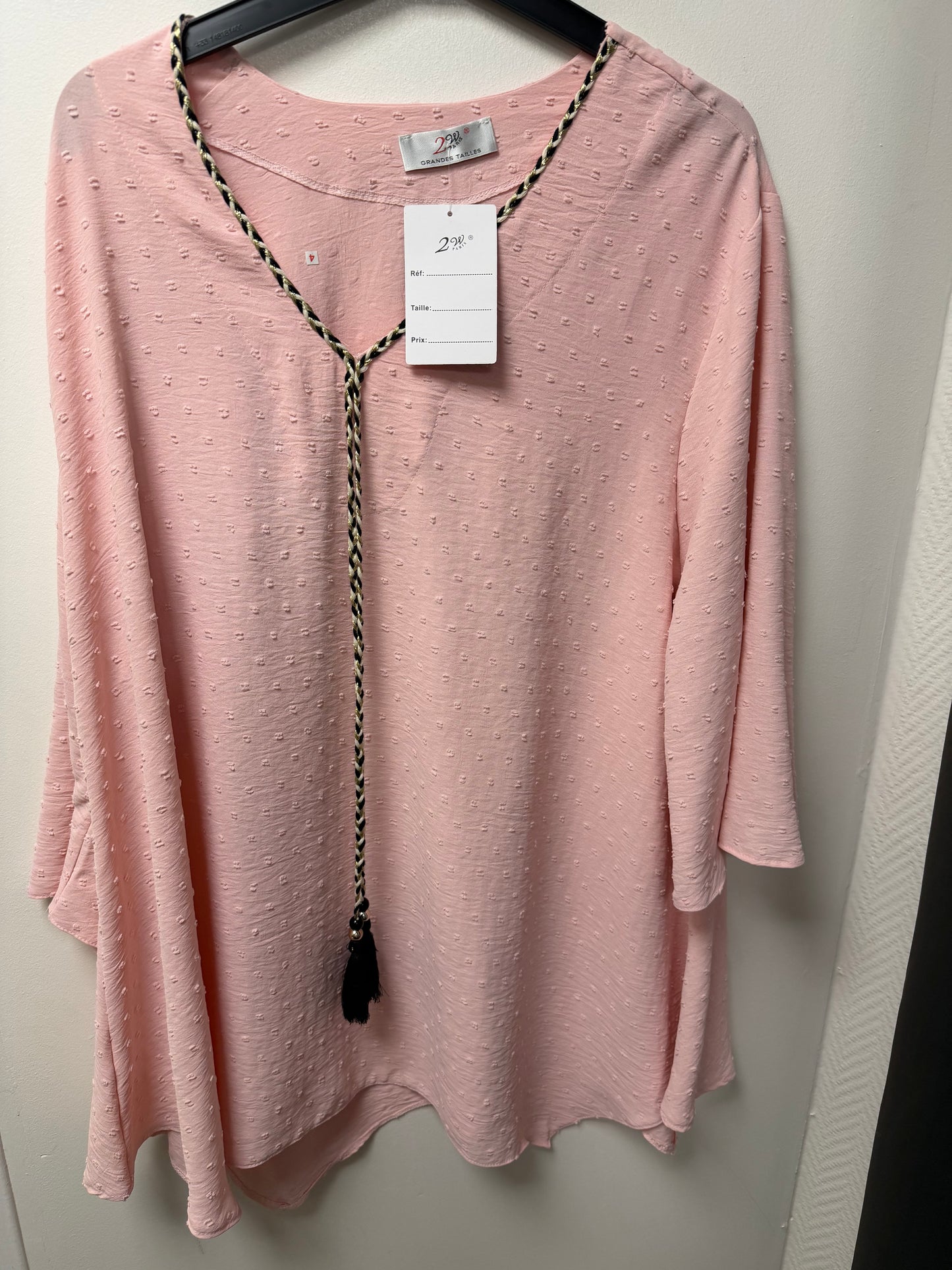 H5077 tunique, plumetis