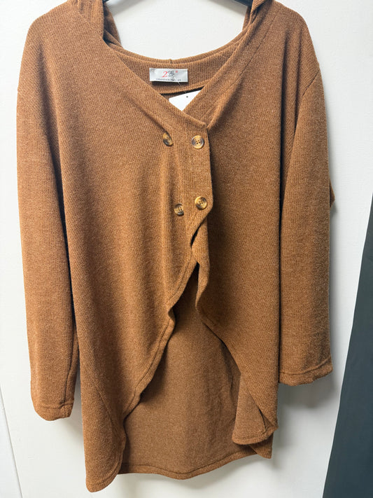 G1638 Gilet croisé à boutons dorés