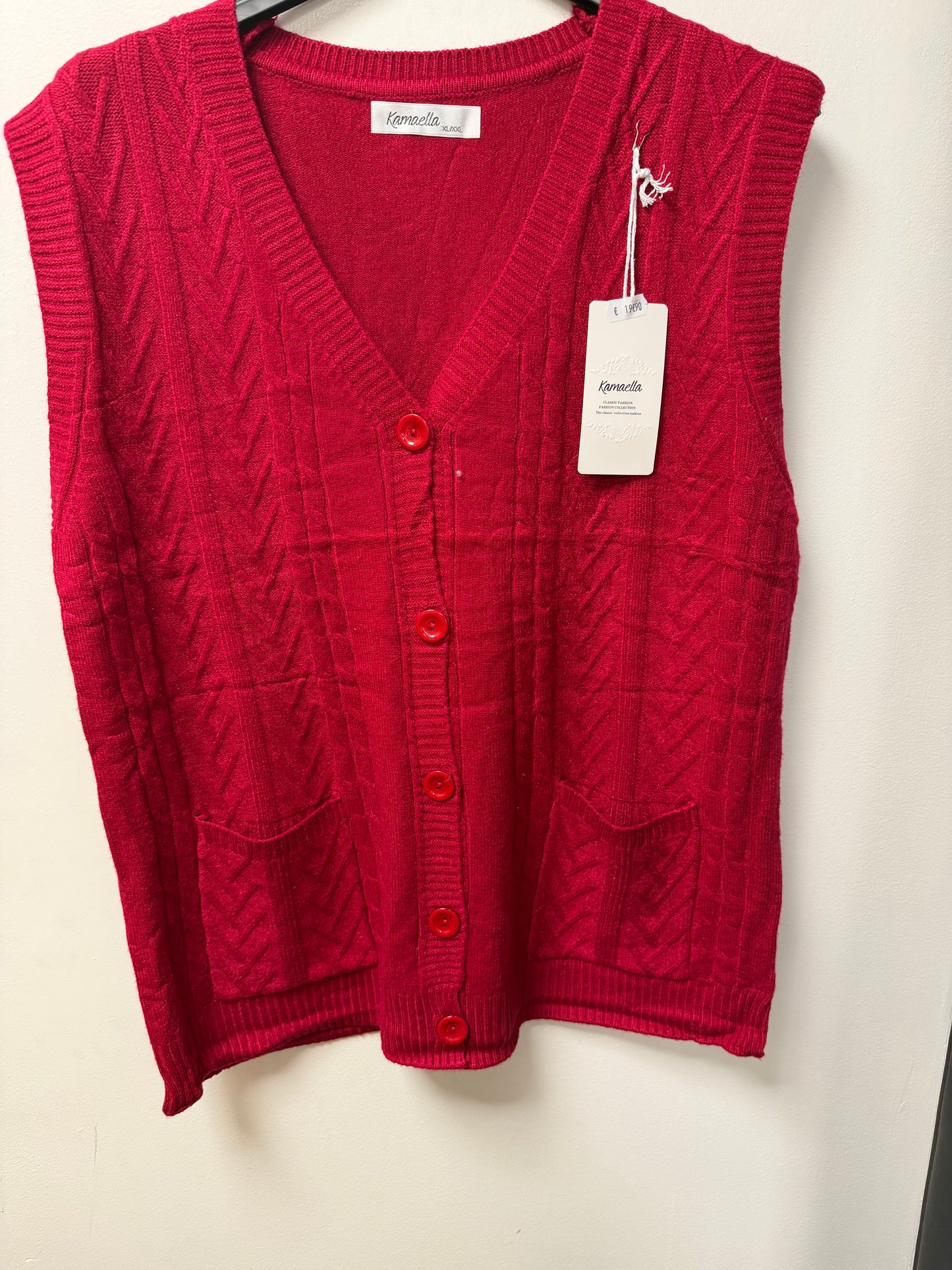 Gilet sans manches en maille torsadée - Style Rétro-Chic