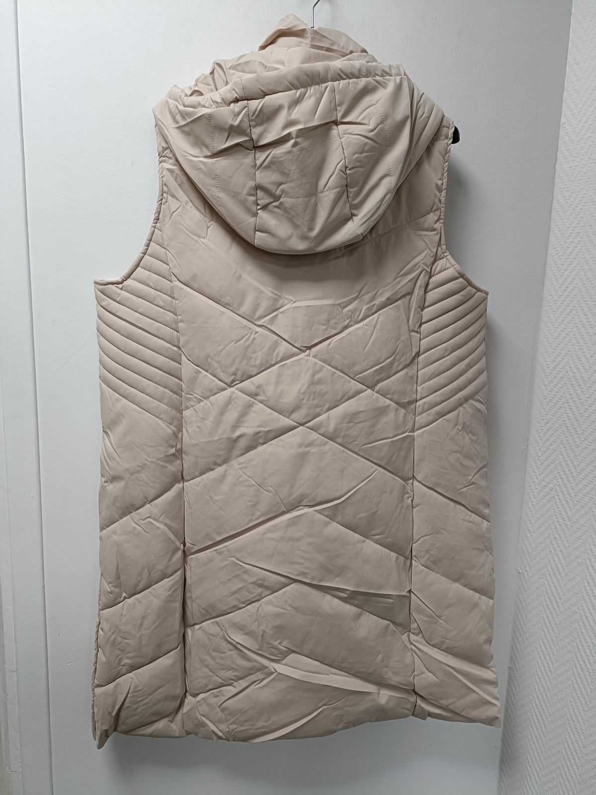 Doudoune sans manche beige
