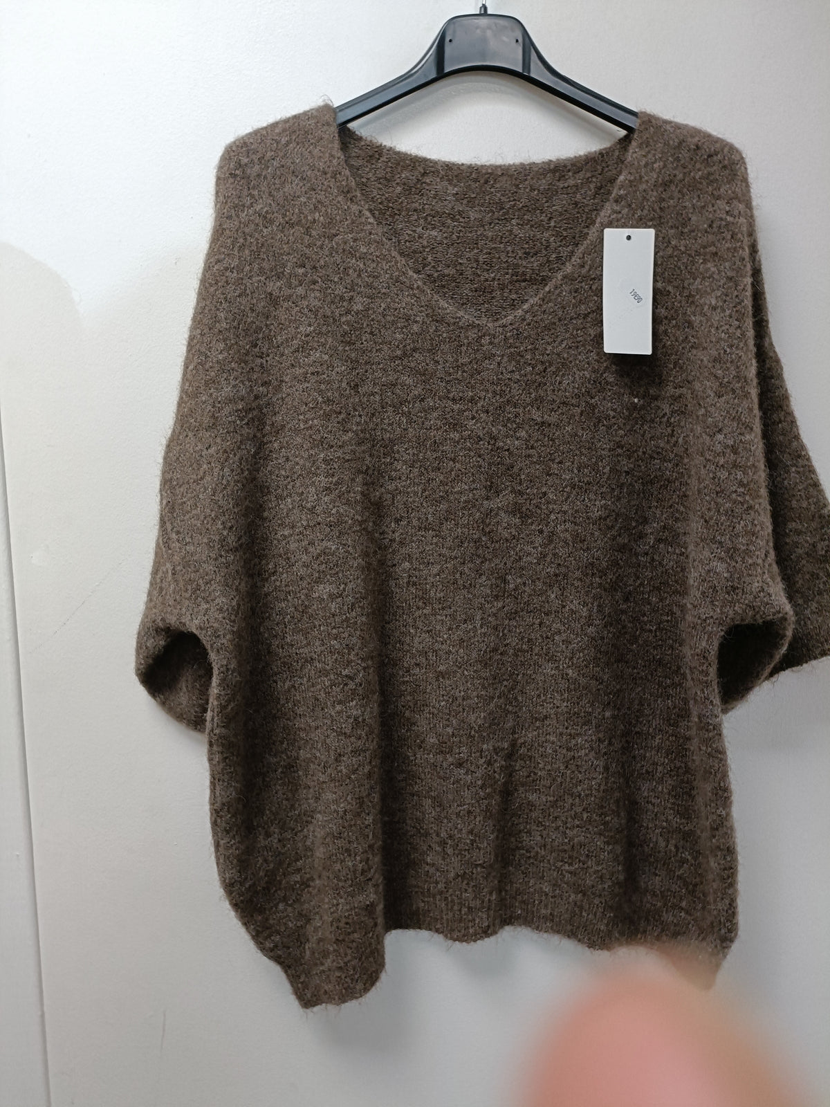 Pull laine demi manche