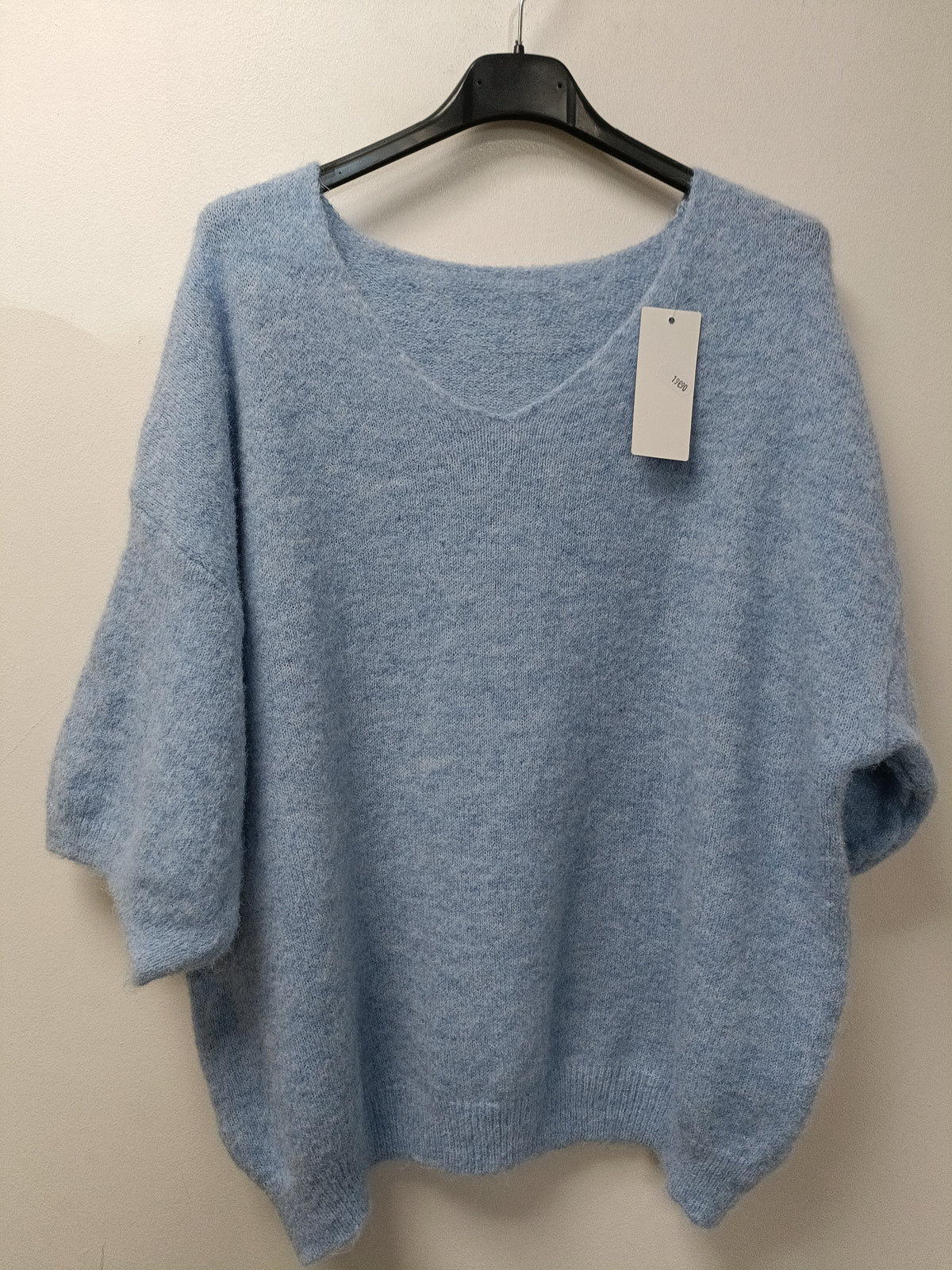 Pull laine demi manche