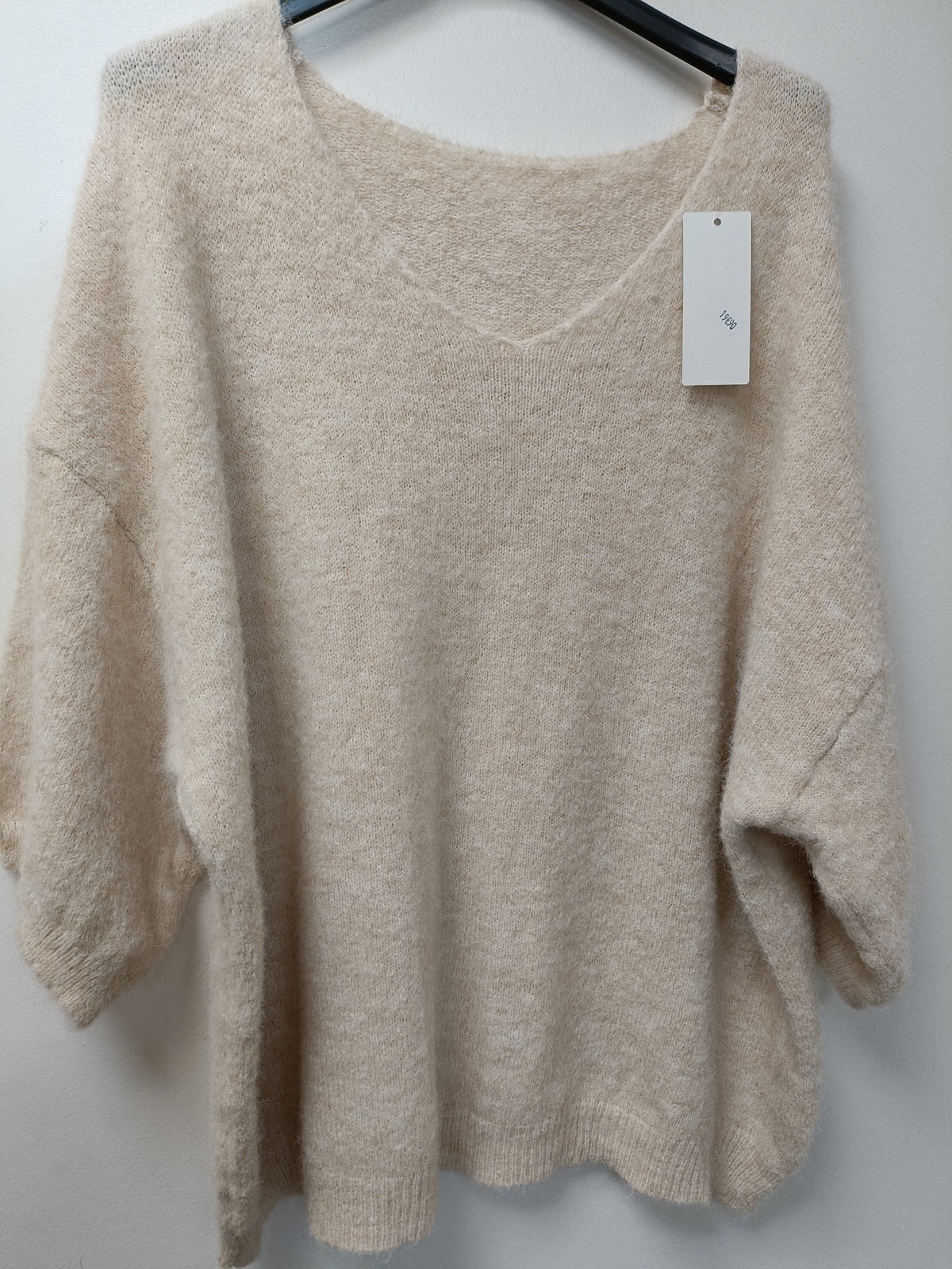 Pull laine demi manche
